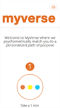Mobile Screenshot of myverse.com